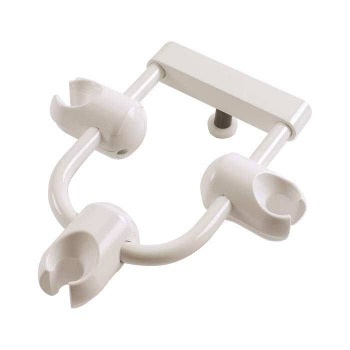 DCI Horseshoe Holder Bar w/Standard Holders, White
