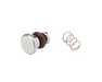 DCI Syringe Button w/Spring, Valve Core, Autoclavable