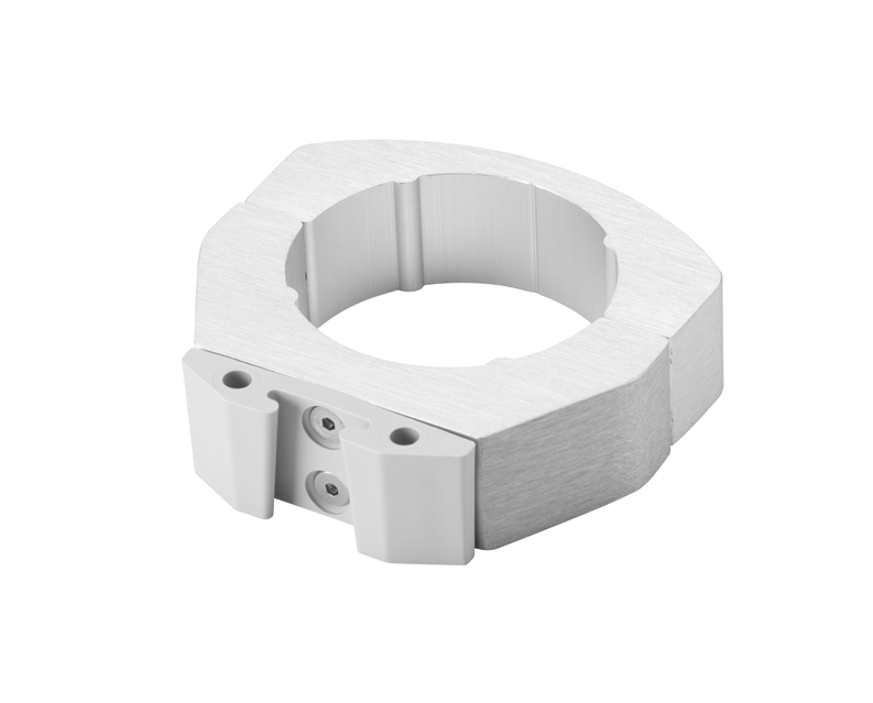 DCI Vacuum Canister 2" Post Mount w/Gray Bracket, Anodized