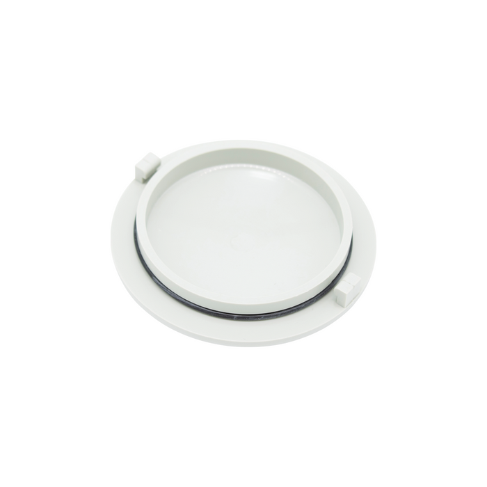 DCI Vacuum Canister Cap w/O-Ring, Bottom & Side Mounted, Gray