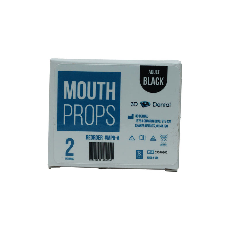 3D Dental Mouth Props, Adult, Black-2/PK
