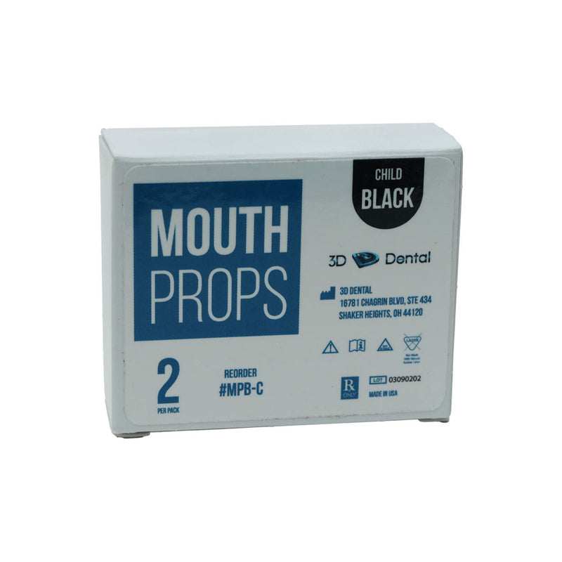3D Dental Mouth Props, Child, Black-2/PK