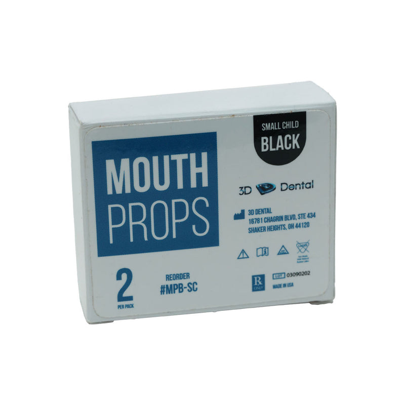 3D Dental Mouth Props, Small Child, Black-2/PK