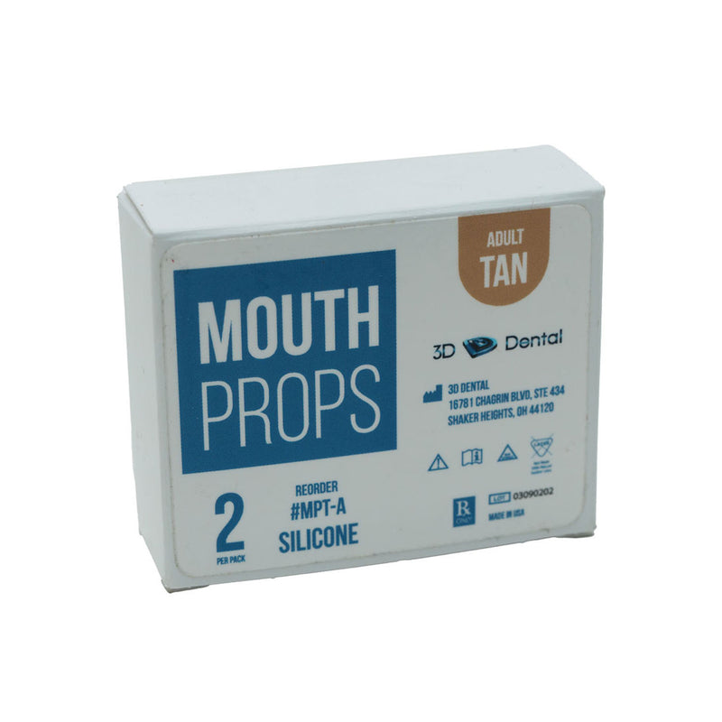 3D Dental Mouth Props, Adult, Tan, Silicone-2/PK