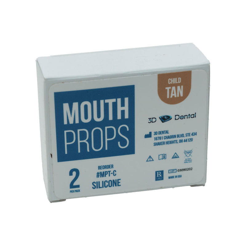 3D Dental Mouth Props, Child, Tan, Silicone-2/PK