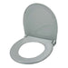 Roscoe Replacement Round Seat and Lid, Grey (Case of 4)