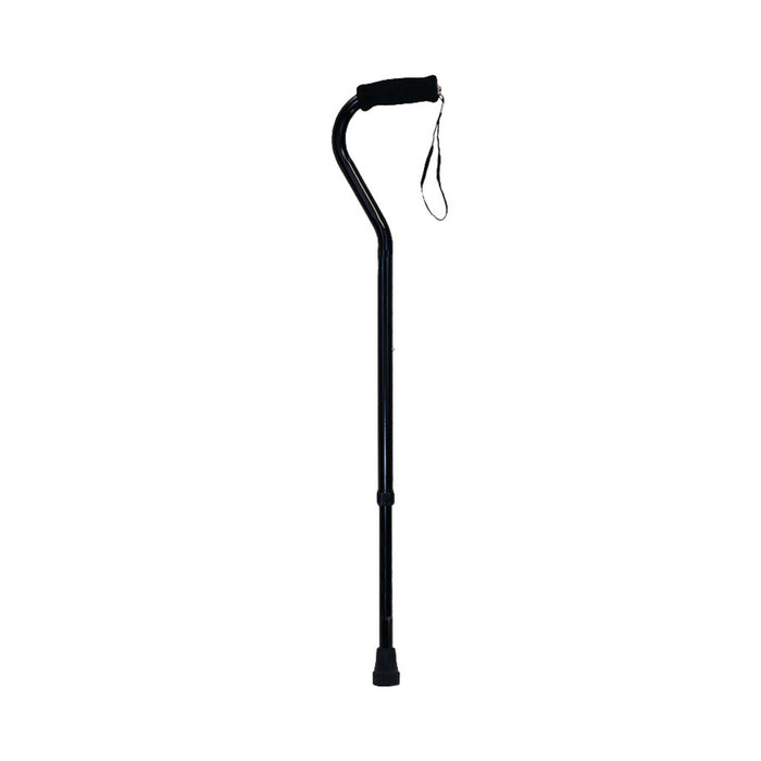 Drive Medical ProBasics Heavy Duty Offset Cane (Black), — CNOFHD