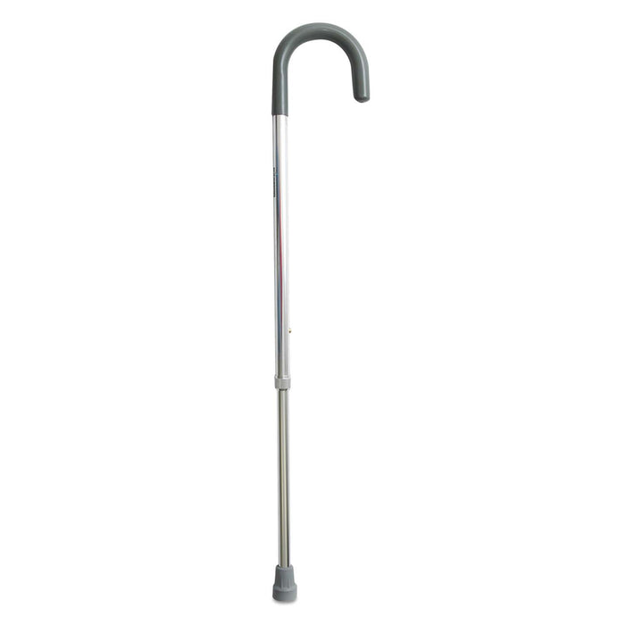 Drive Medical ProBasics Round Handle Cane (SIlver), — CNRSL