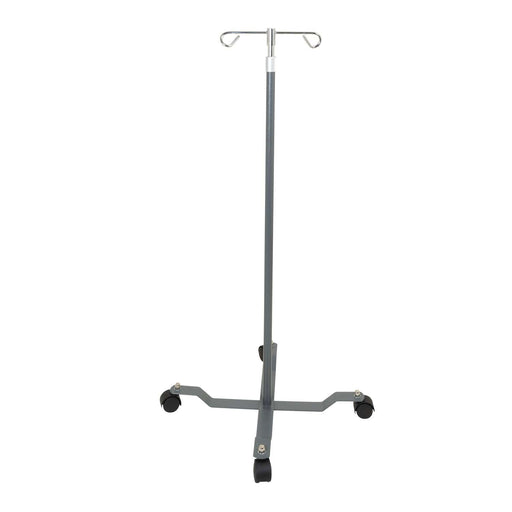 Drive Medical ProBasics IV Pole, 4-Leg, 2-Hook — PB5035