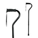 Drive Medical ERGO OFFSET BLACK MATTE CANE — FGA58000 0000