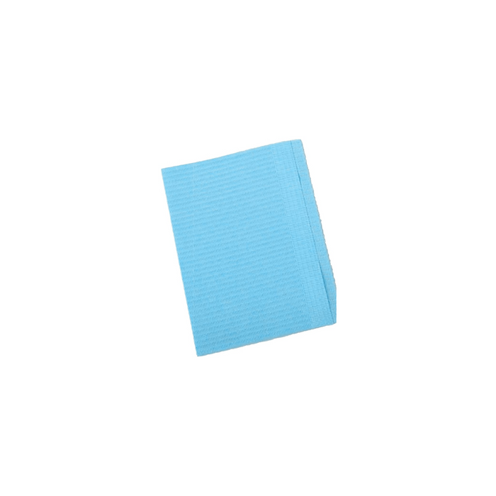 Disposable Patient Bibs, Blue (500 per case)