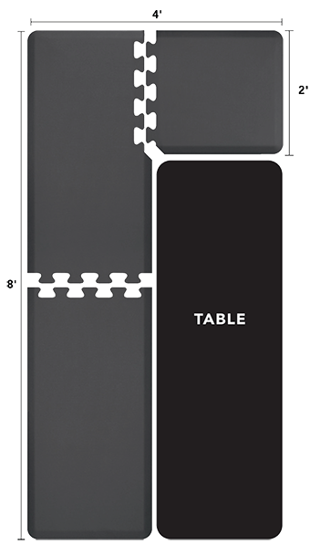 PHS Chiropractic Smart Step Puzzle Runner Mat