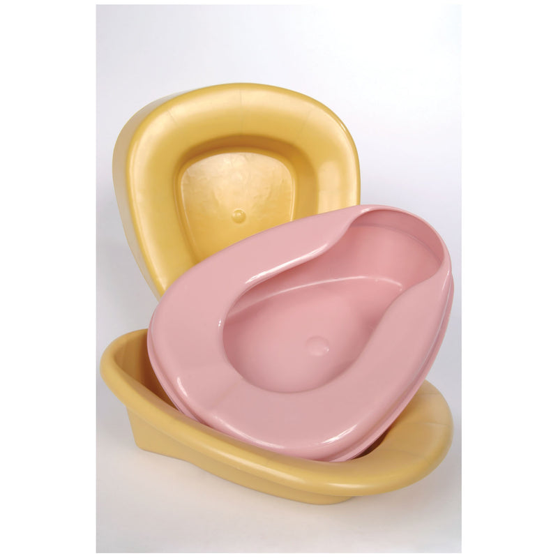 Medegen Medical Products, LLC Commode Stackable Bedpan, Mauve, 50/cs (27 cs/plt)