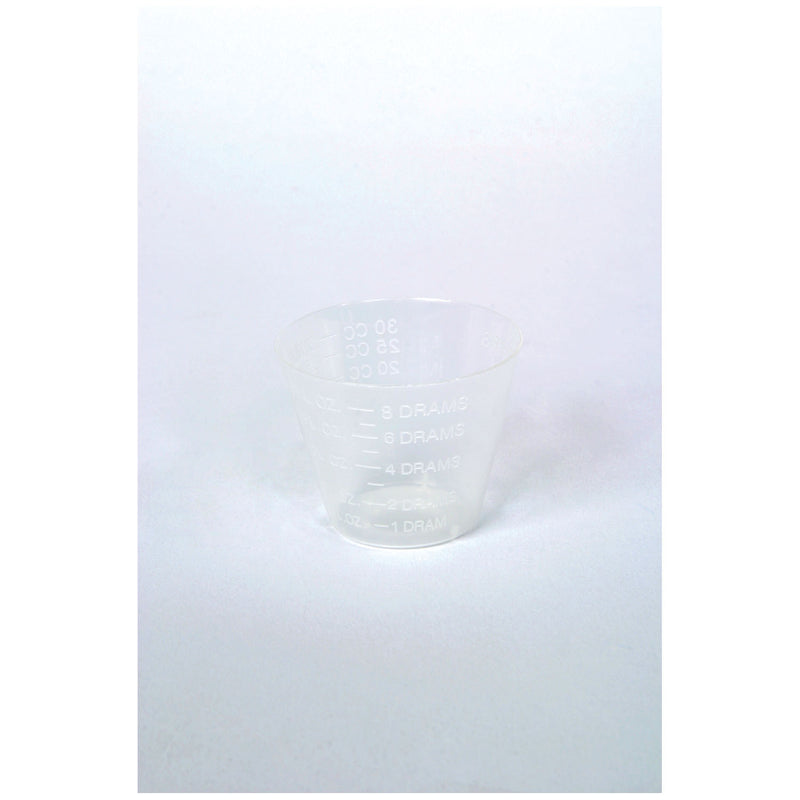 Medegen Medical Products, LLC Medicine Cup, 1 oz, Unbreakable Translucent, Polypropylene, 100/slv, 50 slv/cs (50 cs/plt)