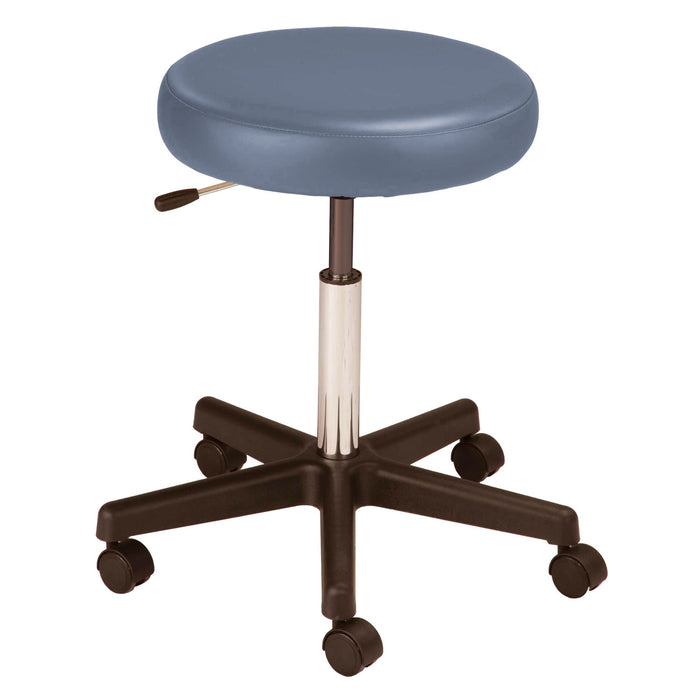 MTI Stool, Pneumatic Hand Operated, Black Base without Backrest, Premium-Black (Drop Ship Only) (Continetal US & Canada)