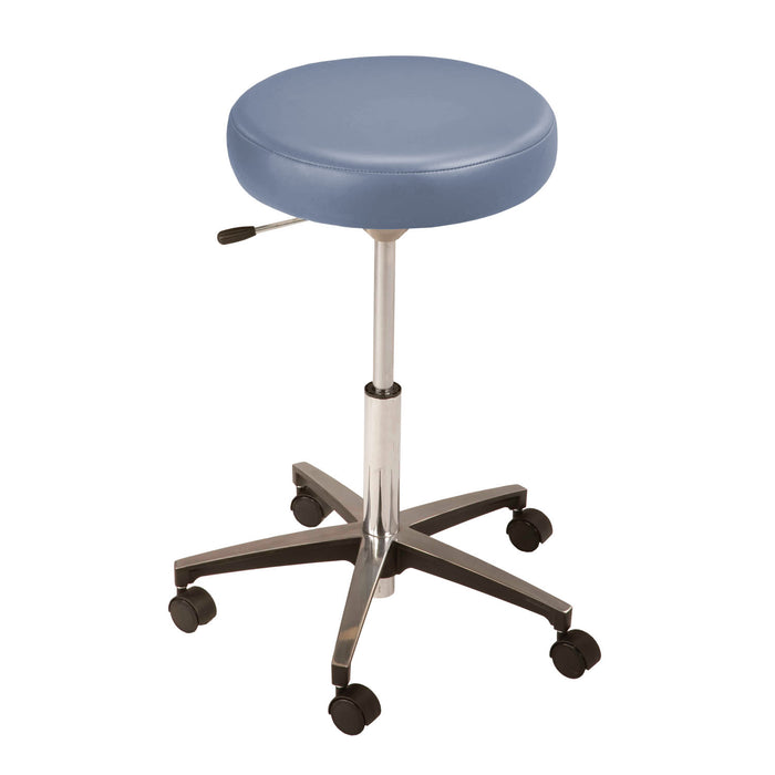 MTI Stool, Pneumatic Hand Operated, Chrome Base without Backrest, Ultra-Raven Wing (Drop Ship Only) (Continetal US & Canada)