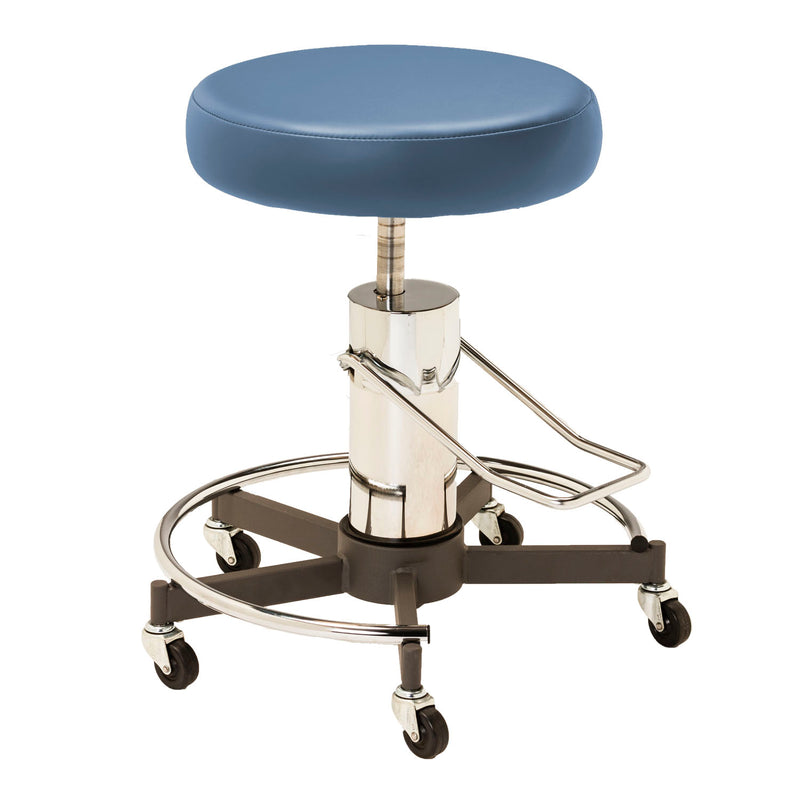 MTI Stool, Hydraulic Pump without Backrest, Premium-Black