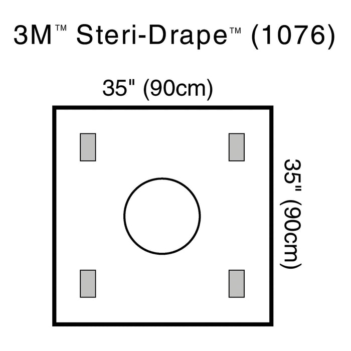 Solventum Corporation Steri-Drape Wound Edge Protector, 4 Adhesive Patches, 10/bx, 4 bx/cs (Continental US+HI Only)