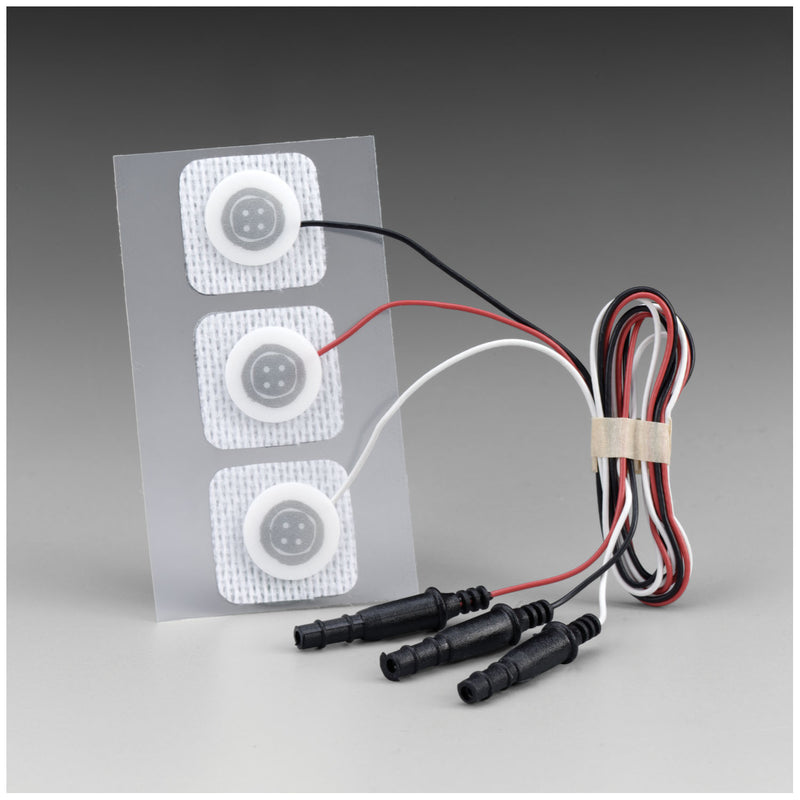 Solventum Corporation Infant, 33mm x 22mm, Pre-Wired Radiolucent Electrode, 3/bg, 100 bg/cs (Continental US+HI Only)