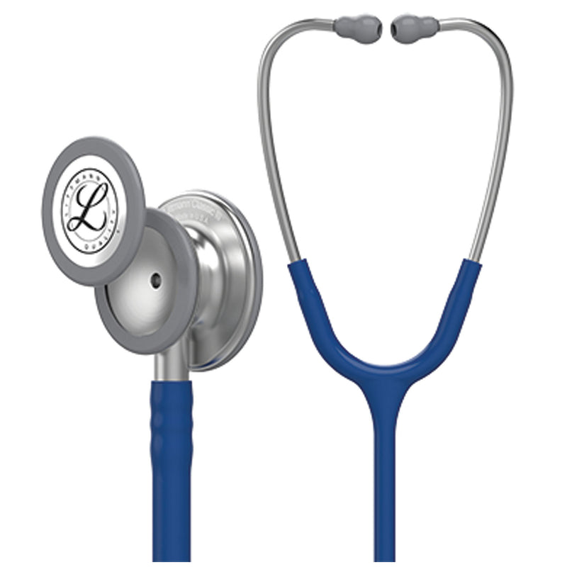 Solventum Corporation Stethoscope, Standard-Finish Chestpiece, Navy Blue Tube, 27 (Continental US+HI Only) (Littmann items are only available for sale online by distributors authorized by 3M Littmann)"