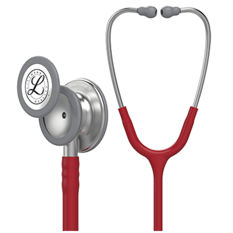Solventum Corporation Stethoscope, Standard-Finish Chestpiece, Burgundy Tube, 27 (Continental US+HI Only) (Littmann items are only available for sale online by distributors authorized by 3M Littmann)"