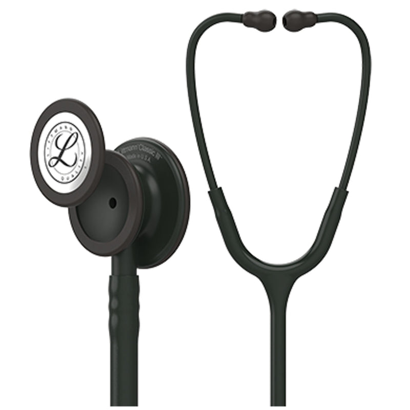 Solventum Corporation Stethoscope, Black Edition Chestpiece, Black Tube, 27 (Continental US+HI Only) (Littmann items are only available for sale online by distributors authorized by 3M Littmann)"