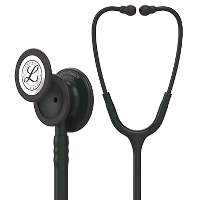 Solventum Corporation Stethoscope, Black Edition Chestpiece, Black Tube, 27 (Continental US+HI Only) (Littmann items are only available for sale online by distributors authorized by 3M Littmann)"