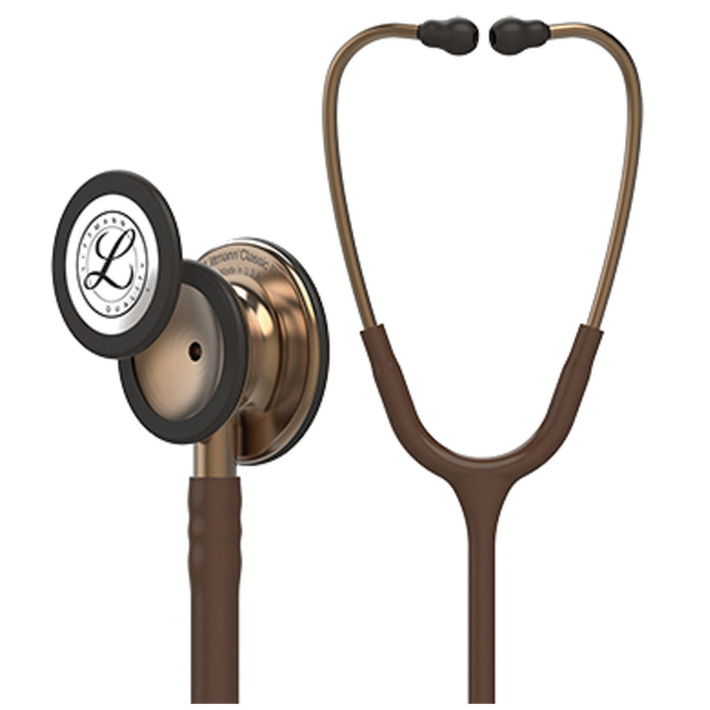 Solventum Corporation Stethoscope, Copper-Finish Chestpiece, Chocolate Tube, 27 (Continental US+HI Only) (Littmann items are only available for sale online by distributors authorized by 3M Littmann)"