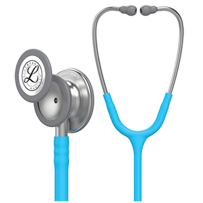 Solventum Corporation Stethoscope, Standard-Finish Chestpiece, Turquoise Tube, 27 (Continental US+HI Only) (Littmann items are only available for sale online by distributors authorized by 3M Littmann)"