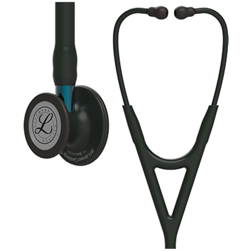 Solventum Corporation Stethoscope, Black Finish Chestpiece, Black Tube, Blue Stem and Black Headset, 27 (Continental US+HI Only) (Littmann items are only available for sale online by distributors authorized by 3M Littmann)"