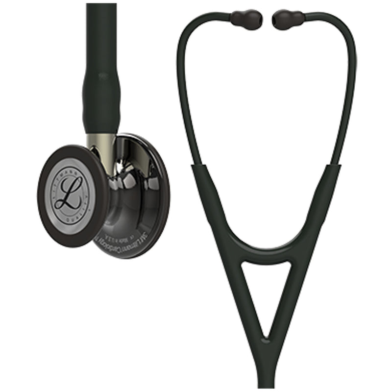 Solventum Corporation Stethoscope, High Polish Smoke Finish Chestpiece, Black Tube, Champagne Stem and Black Headset, 27 (Continental US+HI Only) (Littmann items are only available for sale online by distributors authorized by 3M Littmann)"