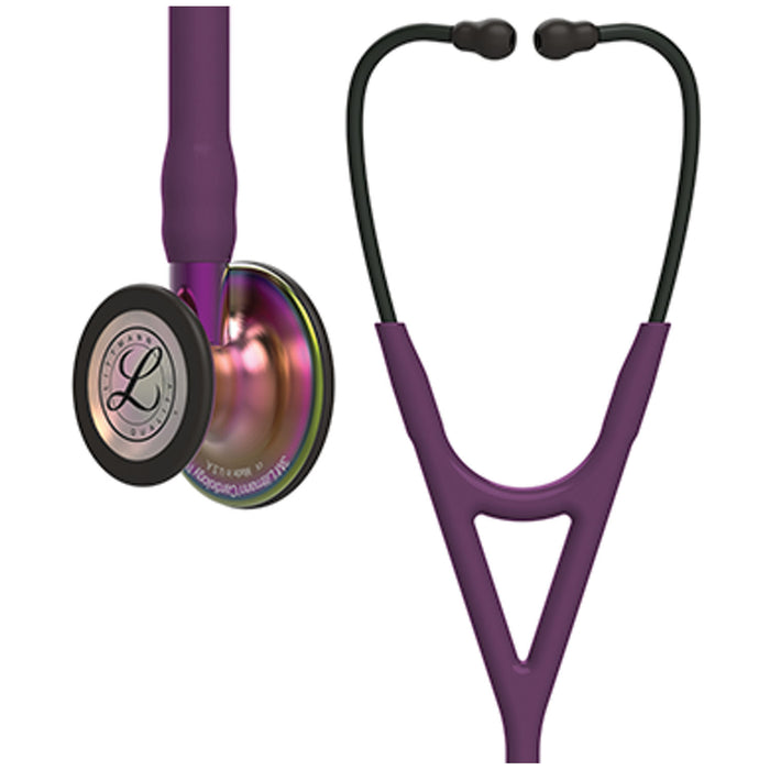 Solventum Corporation Stethoscope, Rainbow Finish Chestpiece, Plum Tube, Violet Stem and Black Headset, 27 (Continental US+HI Only) (Littmann items are only available for sale online by distributors authorized by 3M Littmann)"