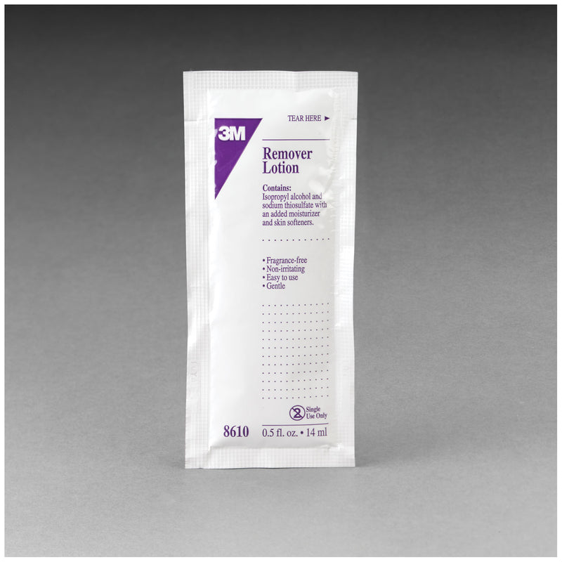 Solventum Corporation Remover Lotion, oz Packet, 20/bx, 5 bx/cs (Continental US+HI Only) (Hazmat Fees Apply, cannot ship via Air or to AK, GU, HI, MP, PR, VI) (This Item is under Manufacturing Backorder and Estimated Recovery is Late September, 2026)