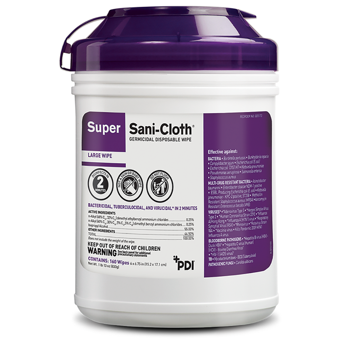 Dynarex Sani-Cloth® Super 160 wipes (P-Q55172)