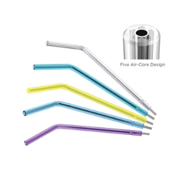 PacDent Endo TruTip Plus Air/Water Syringe Tips, Clear with Metal Core, 1500/pk