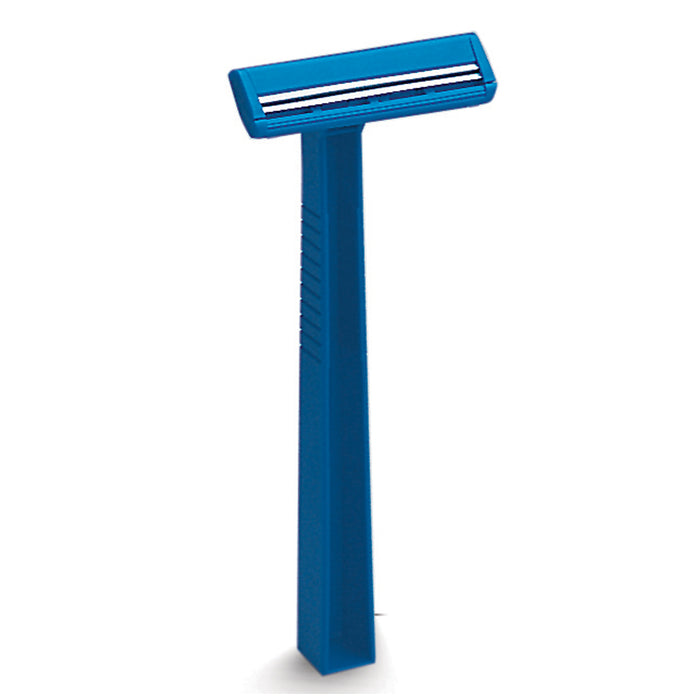 AccuTec Blades, Inc. Standard Weight Fixed Head Razor, Twin Blade, 10/bg, 5 bg/ct, 10 ct/cs (To Be Discontinued)
