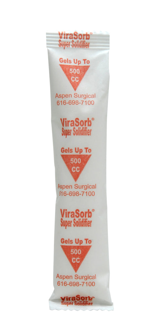 Aspen Surgical Solidifier, Pouch, Solidifies up to 500cc, Non-Sterile, 100 pch/bx, 2 bx/cs