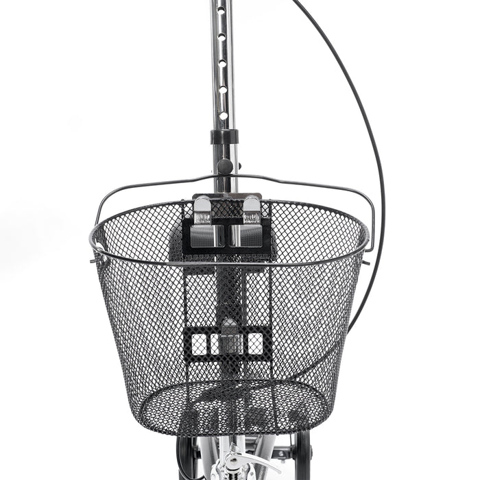 Protekt Gazelle basket shown mounted on knee walker