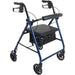 Drive Medical Pro Basics Aluminum Rollator with 6-inch Wheels, Blue — RLA6BL