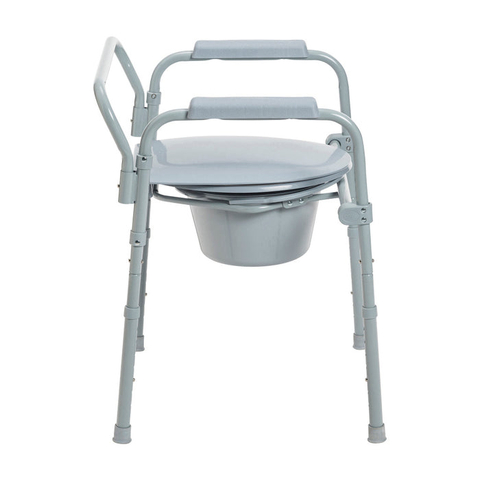 Drive Medical Folding Steel Commode — RTL11158KDR