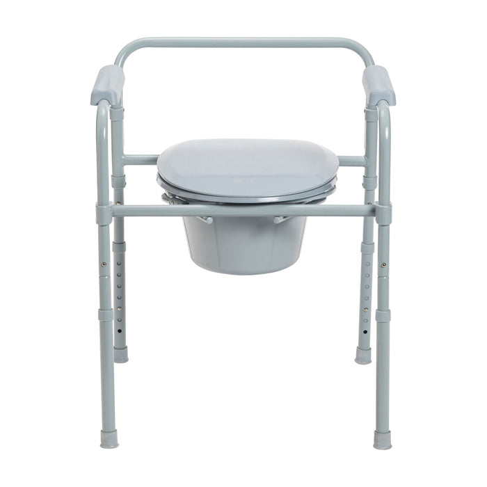 Drive Medical Folding Steel Commode — RTL11158KDR