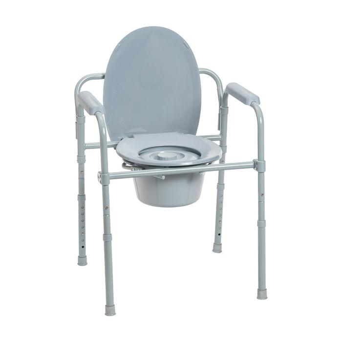 Drive Medical Folding Steel Commode — RTL11158KDR