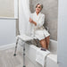 Drive Medical Splash Defense™ Transfer Bench with Curtain Guard Protection — RTL12032KDR