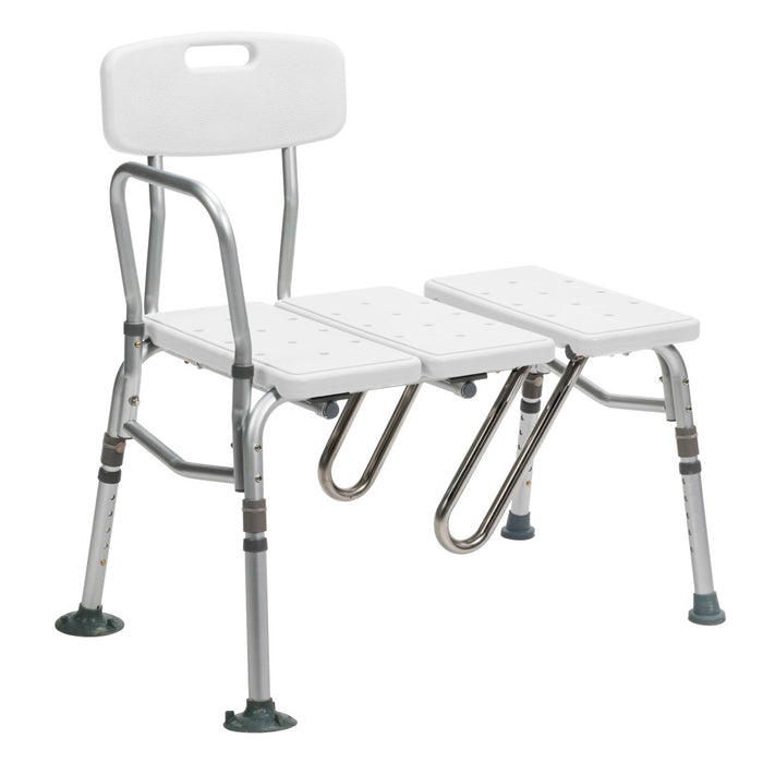Drive Medical Splash Defense™ Transfer Bench with Curtain Guard Protection — RTL12032KDR