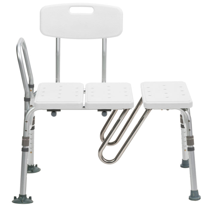 Drive Medical Splash Defense™ Transfer Bench with Curtain Guard Protection — RTL12032KDR
