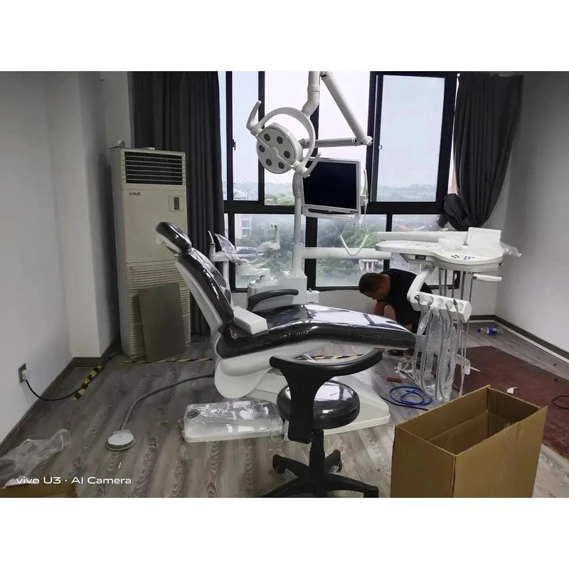 Dental Comprehensive Treatment Chair Luxury Dental Machine Oral Treatment Table Chair with Complete Set SIN-DDU05