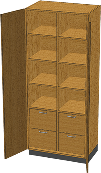 PHS Chiropractic Stor-Edge Stationary Cabinet SC-006