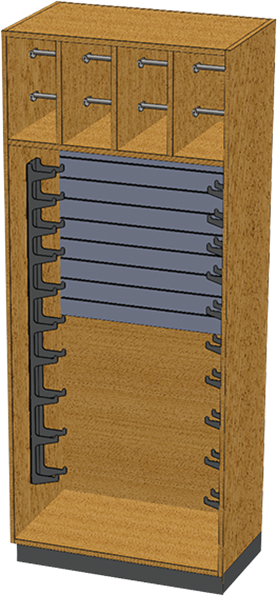 PHS Chiropractic Stor-Edge Stationary Cabinet SC-008