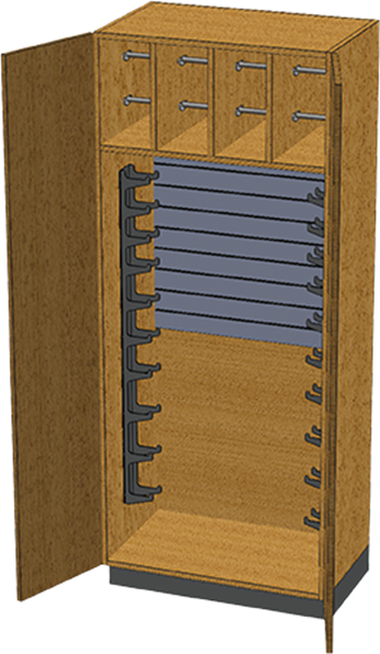 PHS Chiropractic Stor-Edge Stationary Cabinet SC-008