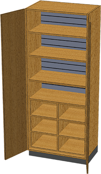 PHS Chiropractic Stor-Edge Stationary Cabinet SC-012